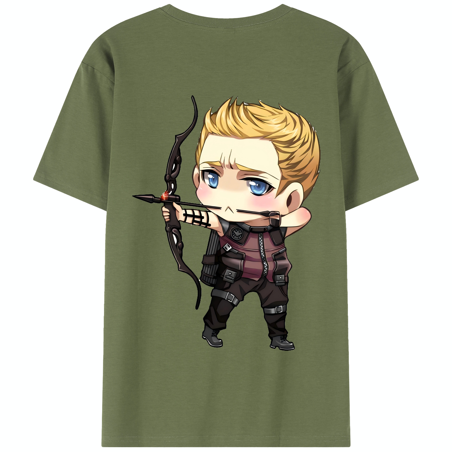 （画像用） アベンジャーズ The Avengers 綿100％半袖Tシャツ（背面プリント）